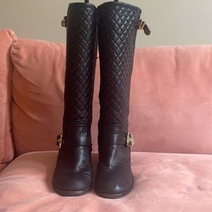Quilted Leather Roding Boots
